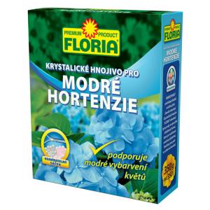 Florija kristalna na plavim hortenzijama