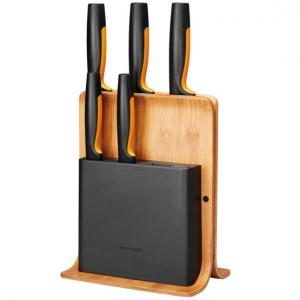 Fiskars Bambusov blok s pet noževa Funkcionalni obrazac 1057552