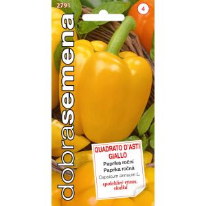 Dobro sjeme Paprika zelena Quadrato D'asti Giallo 0,4 g žuta
