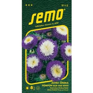 Semo kineski Astra pompon plavo bijeli 0,5 g