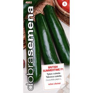 Dobre sjemenke Pumpkin zucchini British Summertime F1 tamno zelene 7s