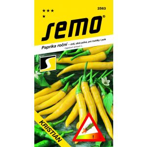 Semo Paprika zeleni ljuti čili Christian yellow fast field 0,4 g 55.000 SHU